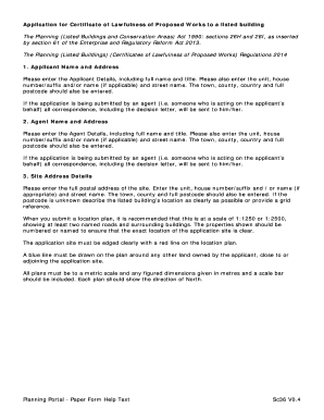Application for Certificate of Lawfulness of Proposed Works to a Listed Building