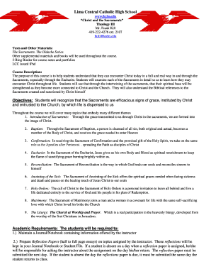 Fillable Online Lcchs Lima Central Catholic High School Www Lcchs Fax Email Print Pdffiller