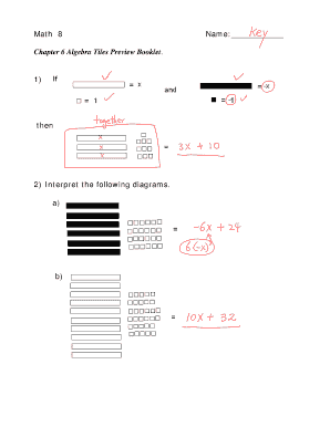 Algebra Tiles Preview Booklet