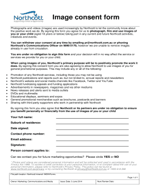 Image Consent Form