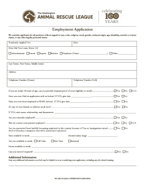 Employment Application Form