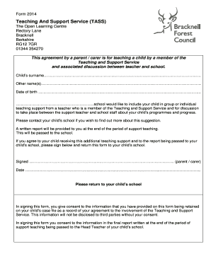 Teaching Support Service Agreement
