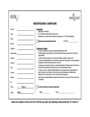 REGISTRAZIONE A SANITICARD