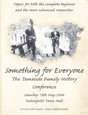 George Hatton Hall Programme An Introduction to Family History - tamesidehistoryforum org