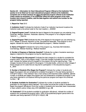Educational Program Report Form