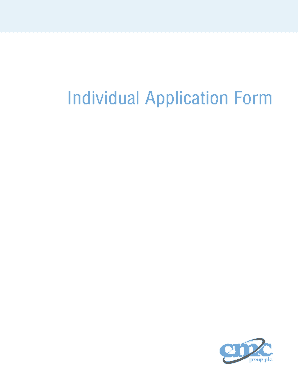 CMC Individual Application Form