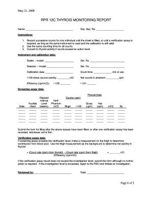 Thyroid Monitoring Report