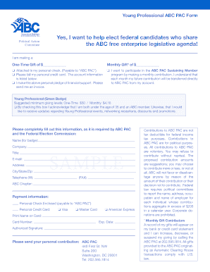 ABC PAC Young Professional Contribution Form