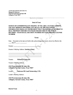 Texas Deed of Trust
