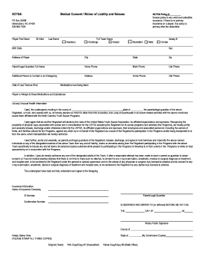 NCYSA Medical Consent Waiver