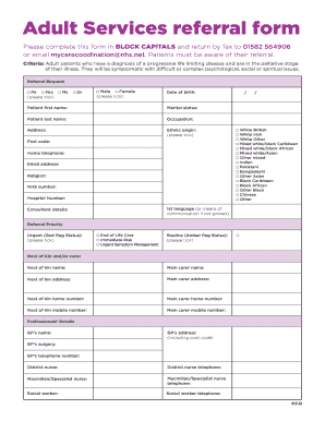 Adult Services Referral Form