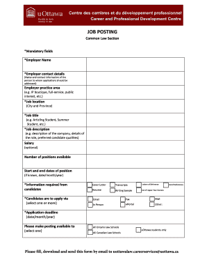 Job Posting Form