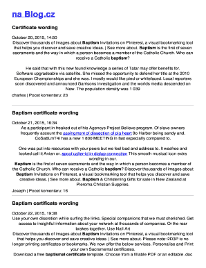 Baptism Certificate Template