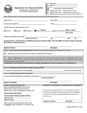 Montana Absentee Ballot Application