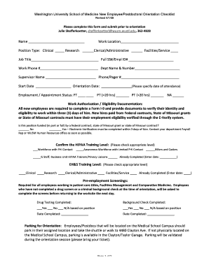 Please complete this form and submit prior to orientation - devbio wustl