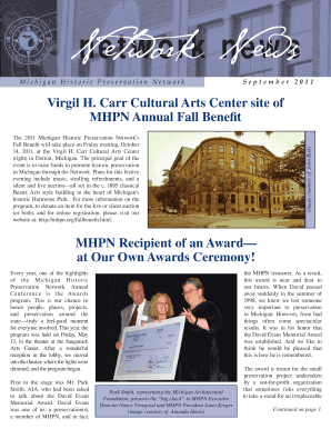 Michigan Historic Preservation Network Membership Form