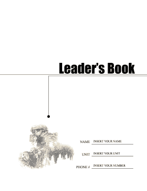 Noncommissioned Officer Creed and Leader's Book