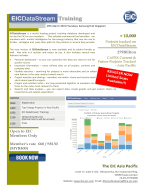 EICDataStream Training Registration Form