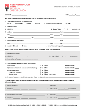 Membership Application Form