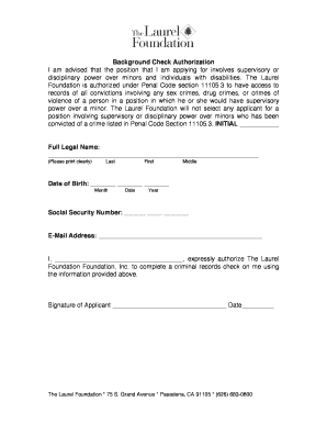 Tenant background check form - Background Check Forms 2-in-1 - Laurel Foundation