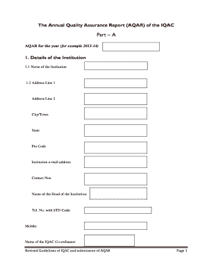 Annual Quality Assurance Report