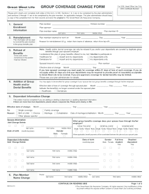 Group Coverage Change Form