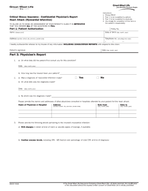 Critical Illness Insurance Physician Report