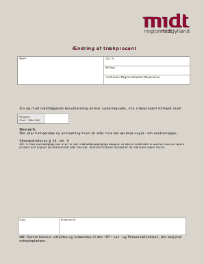 Change in Withholding Tax Rate Form