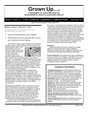 Type 2 Diabetes Diagnosis and Complications