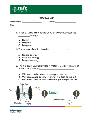 Rollback Can Science Experiment Form