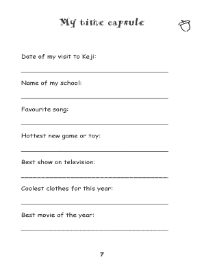 Time Capsule Form