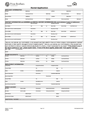 Kansas & Missouri Rental Application