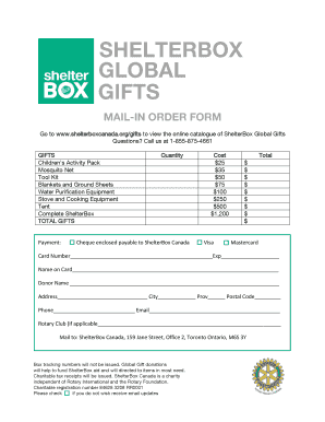 ShelterBox Canada Donation Form