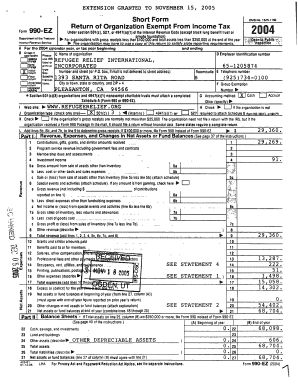 Form 990-EZ Tax Return