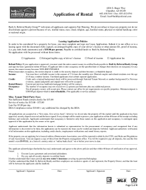 Arizona Rental Application Form