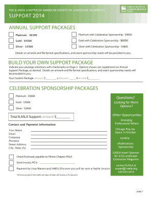 Solicitation letter for christmas party - 2014 Sponsorship Proposal Form - il-asla