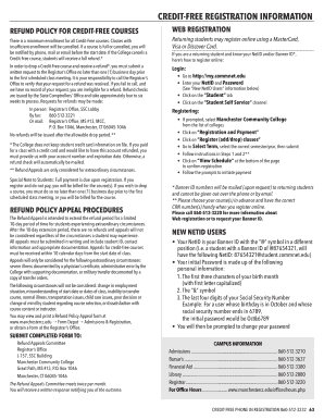 Credit-Free Course Registration Form
