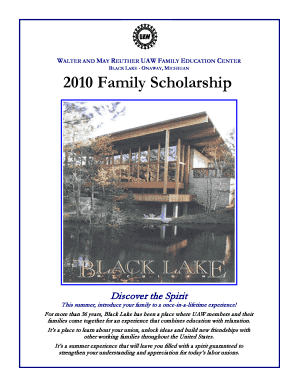 UAW Family Scholarship Application