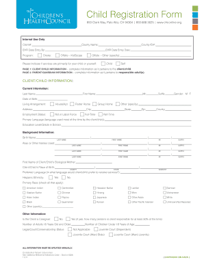 Child Registration Form