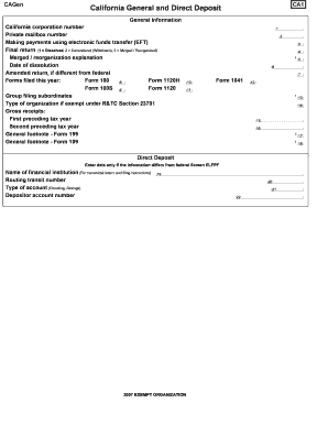 California Exempt Organization Tax Forms