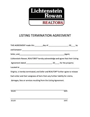 Listing Termination Agreement