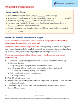 Patient Prescription - Waterloo Wellington Diabetes - waterloowellingtondiabetes