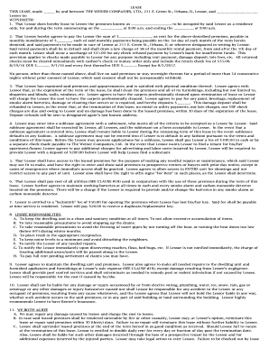 Residential Lease Agreement
