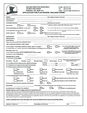 Building Permit Application