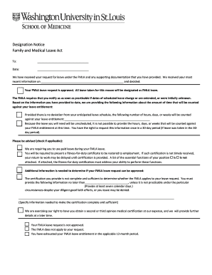 FMLA Designation Notice