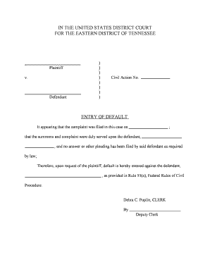 Entry of Default
