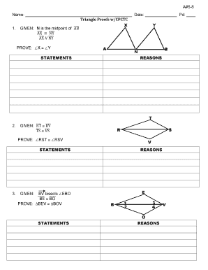 Geometry Proofs Worksheet