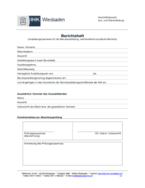 Berichtsheft