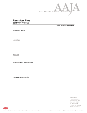 Company Profile Template