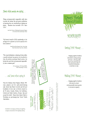 Green Hotels Association Membership Application